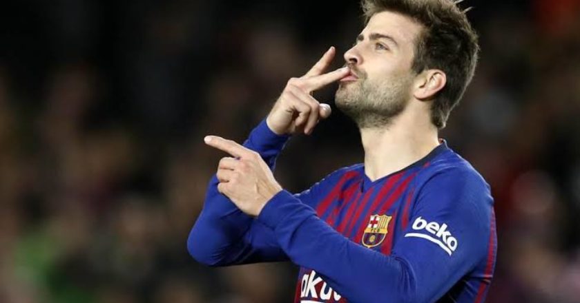 Gerard pique joins others in la liga concert.